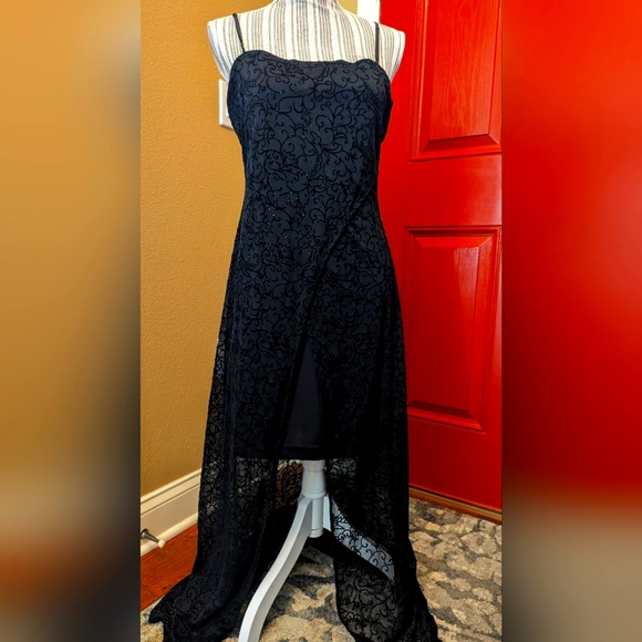 Vintage Next Up Dress spaghetti strap velvet decals with glitter - Picture 1 of 5